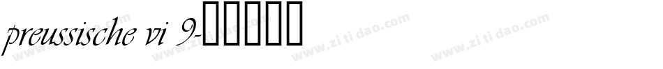 preussische vi 9字体转换